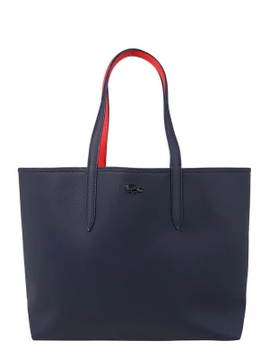 Foto van product LACOSTE Shopper 'Anna' navy / rood / zilver