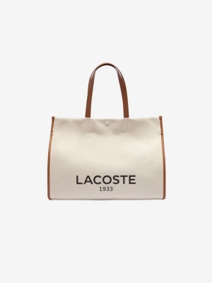 Foto van product LACOSTE Shopper 'Lacoste Sac Cabas Heritage Canvas Lacoste Naturel Tan' wit