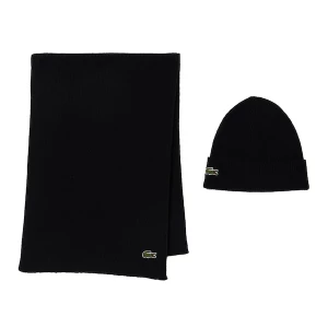 Foto van product LACOSTE Sjaal groen / bloedrood / zwart / wit