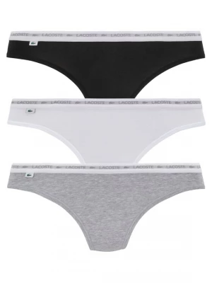 Foto van product LACOSTE String basaltgrijs / zwart / wit