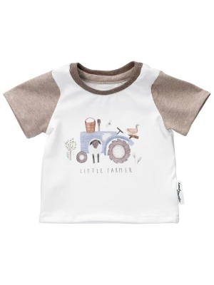 Foto van product Land-Juwelen Shirt donkerbeige / lichtblauw / wit