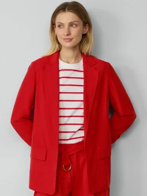 Foto van product Lange blazer van viscosemix met gerimpeld detail op de mouwen s.Oliver rood
