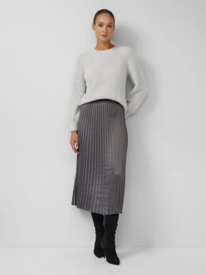 Foto van product Lange geplooide satijnen rok met elastische tailleband s.Oliver grijs