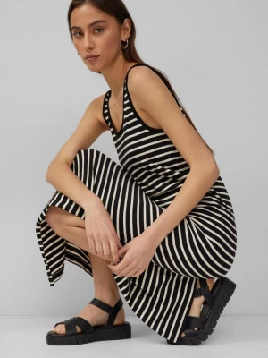 Foto van product Lange jersey jurk met strepen QS