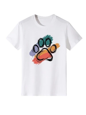 Foto van product LapaPlus Shirt 'Summer Short Sleeve Cotton Tops' wit