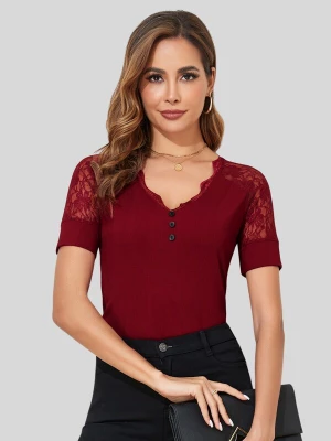 Foto van product LapaPlus Top 'Women Shirt' wijnrood