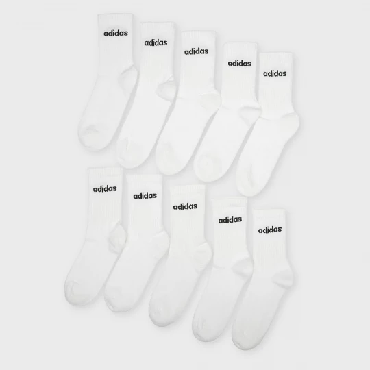 Foto van product 10 PACK - Crew adidas Originals wit