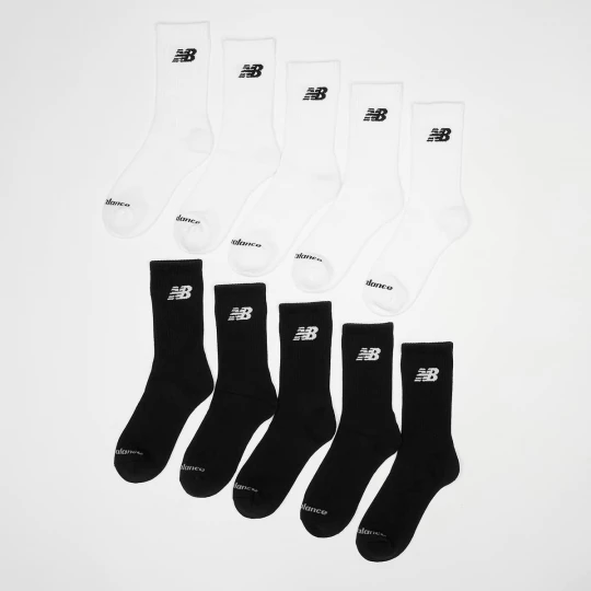 Foto van product 10 PACK - Everyday Crew Socks New Balance zwart