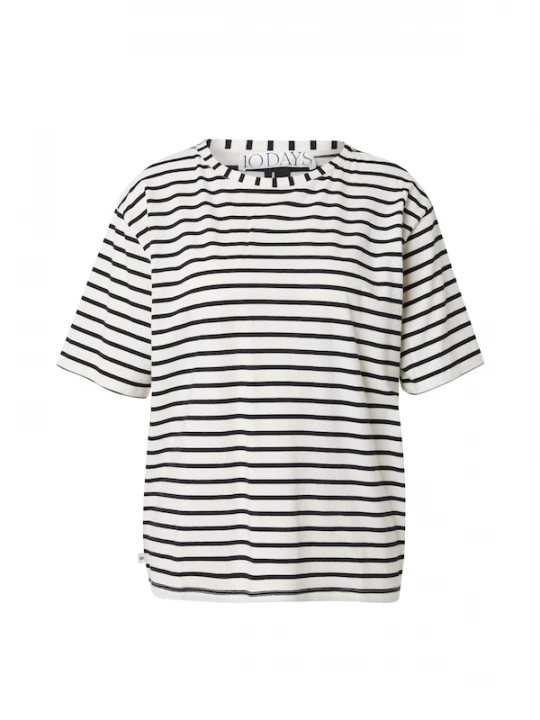 Foto van product 10Days Shirt zwart / wit
