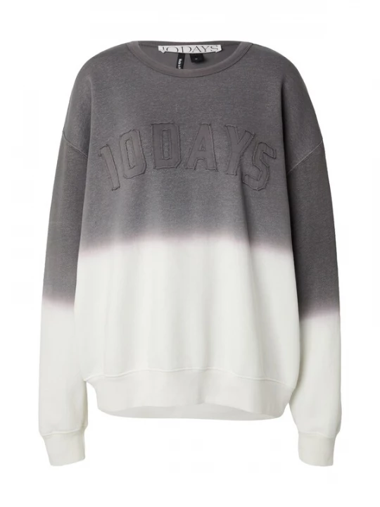 Foto van product 10Days Sweatshirt donkergrijs / wit