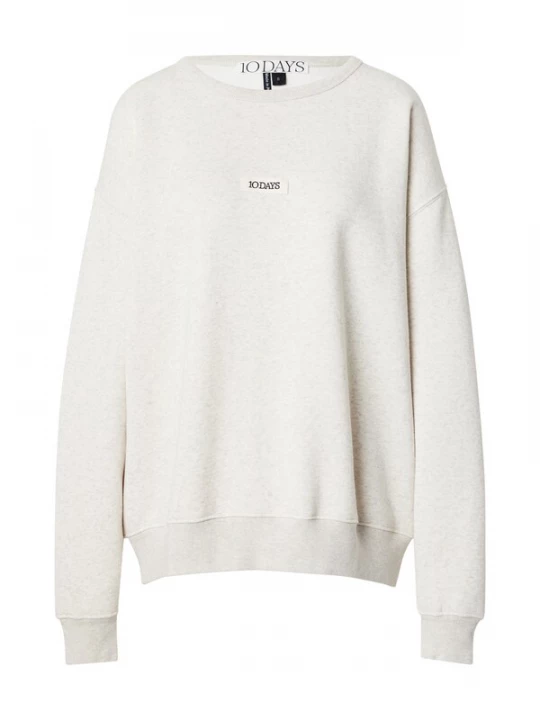 Foto van product 10Days Sweatshirt 'The Clean Statement' lichtgrijs / zwart