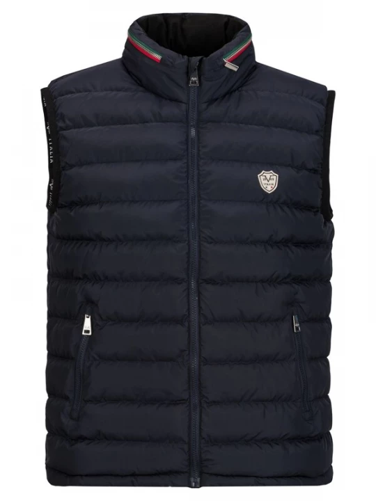 Foto van product 19V69 ITALIA Bodywarmer 'Jay' navy / groen / rood / wolwit