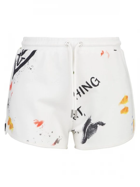 Foto van product 19V69 ITALIA Broek 'MADRISSA GRAFFITI' lichtblauw / oranje / zwart / wit