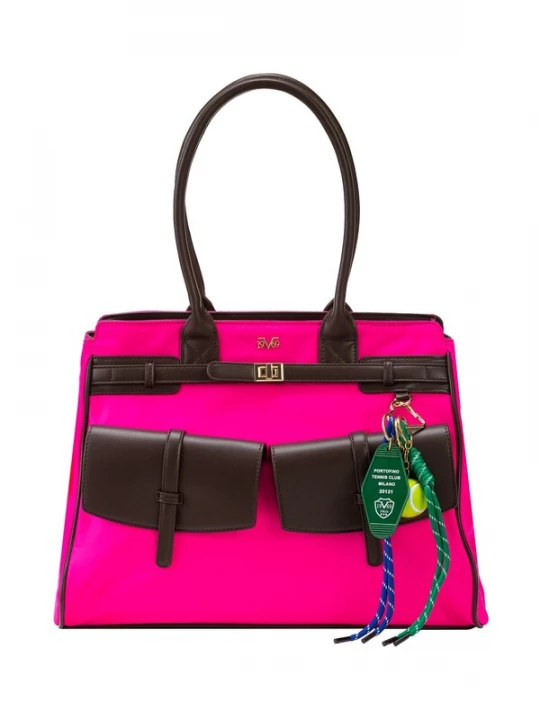 Foto van product 19V69 ITALIA Handtas 'Lierna' chocoladebruin / pink