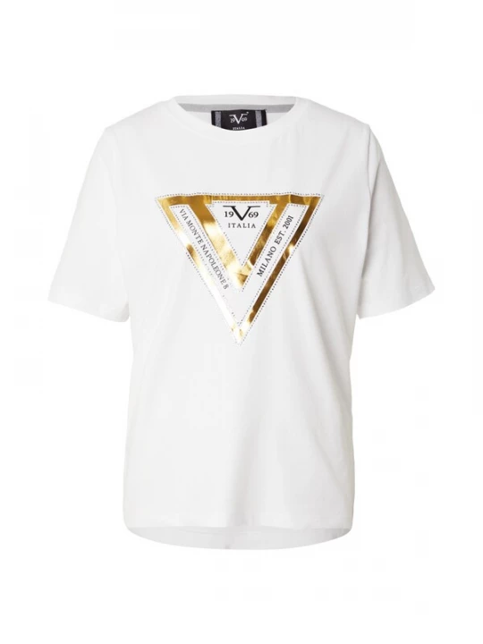 Foto van product 19V69 ITALIA Shirt 'Bellara' goud / zwart / wit
