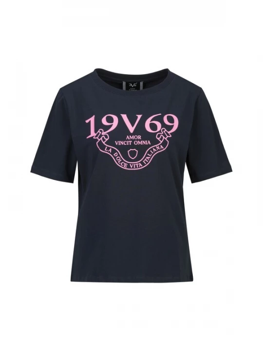 Foto van product 19V69 ITALIA Shirt 'Bellara' navy / rosa