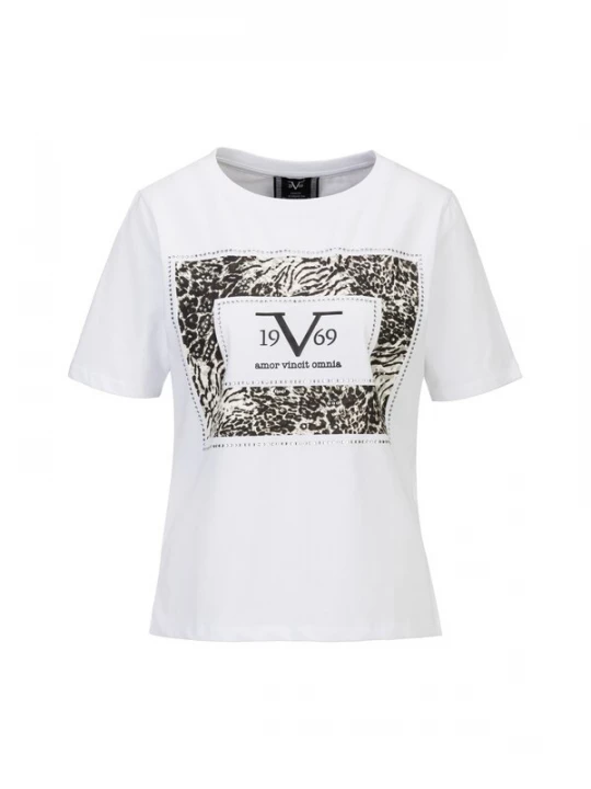 Foto van product 19V69 ITALIA Shirt 'Bellara' zwart / wit