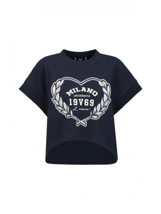 Foto van product 19V69 ITALIA Shirt 'Beppa College' navy / wit