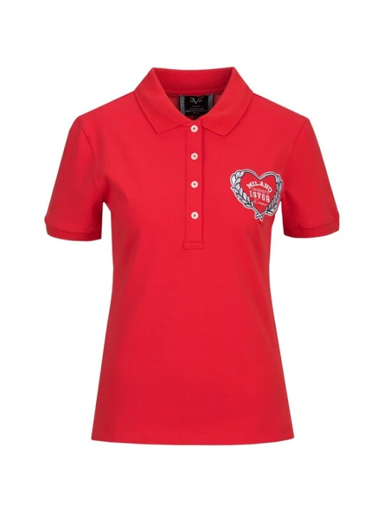 Foto van product 19V69 ITALIA Shirt 'Bibi College' rood / zwart / wit