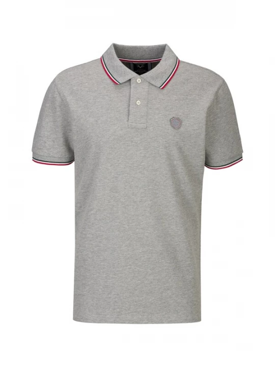 Foto van product 19V69 ITALIA Shirt 'Emilio' grijs gemêleerd / groen / rood / wit