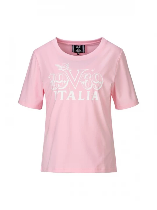 Foto van product 19V69 ITALIA Shirt oudroze / wit