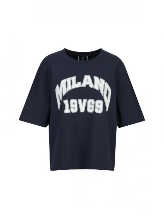 Foto van product 19V69 ITALIA Shirt 'Petonia College' navy / grijs / wit