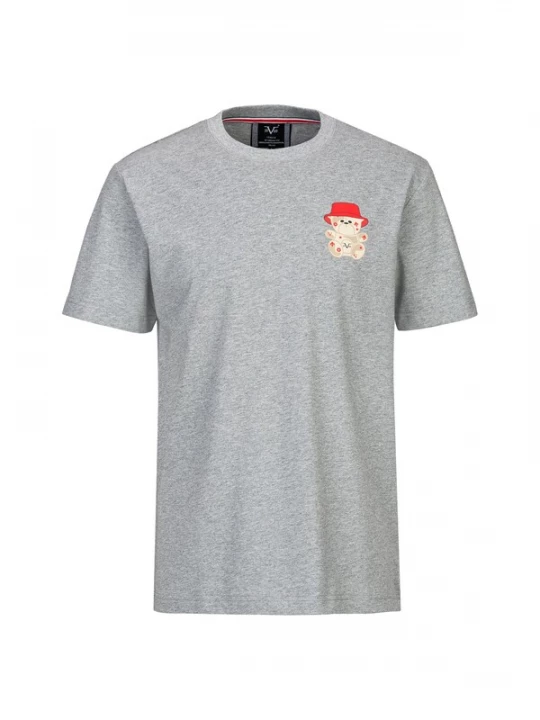 Foto van product 19V69 ITALIA Shirt 'Rafael Bucket Teddy' grijs gemêleerd