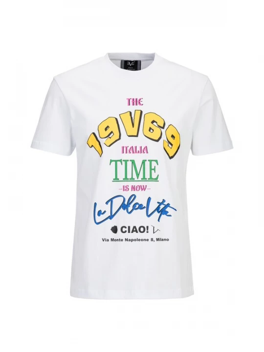 Foto van product 19V69 ITALIA Shirt 'Rafael Ciao' gemengde kleuren / wit