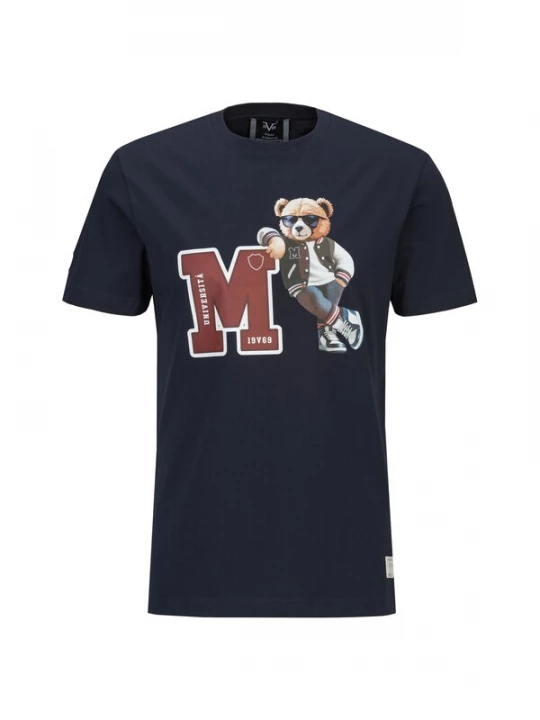 Foto van product 19V69 ITALIA Shirt 'Rafael College' crème / navy / bourgogne / wolwit