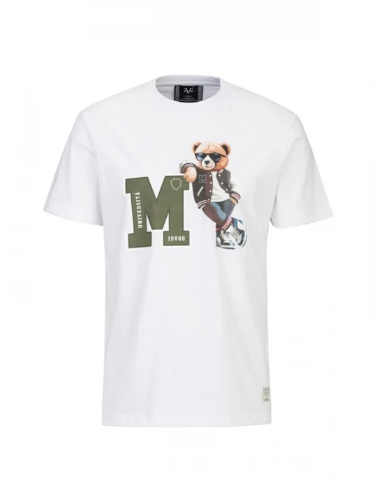 Foto van product 19V69 ITALIA Shirt 'Rafael College' kaki / wit