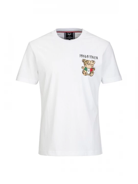 Foto van product 19V69 ITALIA Shirt 'RAFAEL ITALIAN TEDDY' beige / rood / zwart / wit
