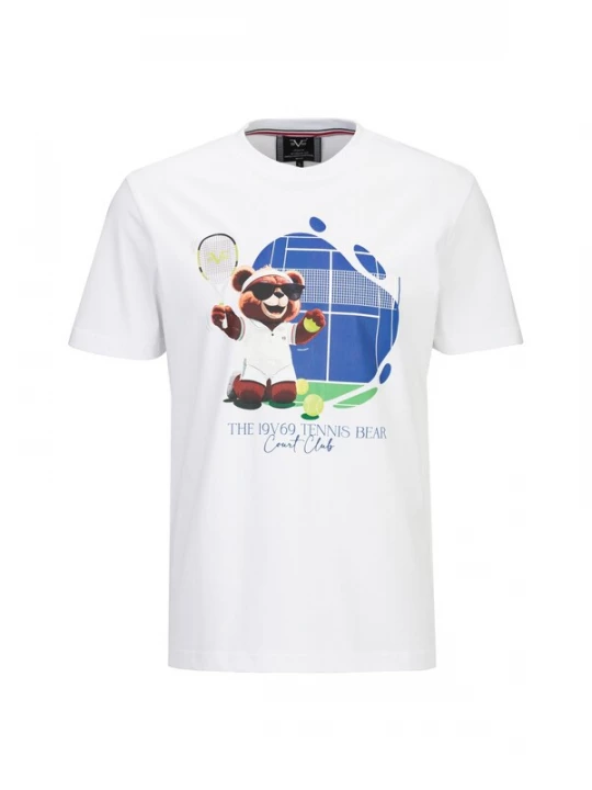 Foto van product 19V69 ITALIA Shirt 'Rafael Tennis' blauw / bruin / groen / wit