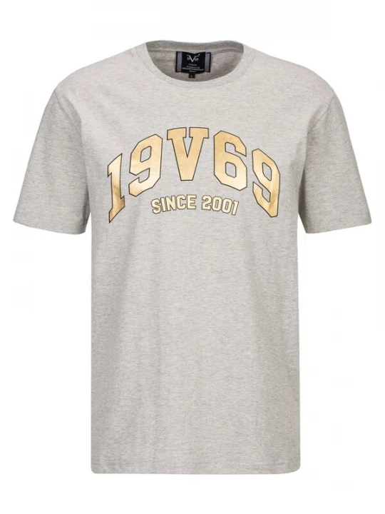Foto van product 19V69 ITALIA Shirt 'Tadeo' grijs gemêleerd