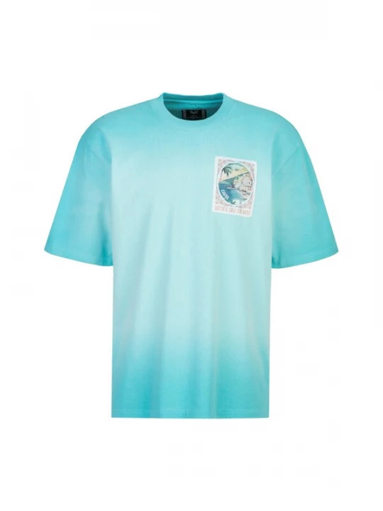 Foto van product 19V69 ITALIA Shirt 'Tamaro Dip' aqua / pastelblauw