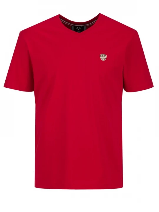 Foto van product 19V69 ITALIA Shirt 'Toni' beige / bloedrood / zwart