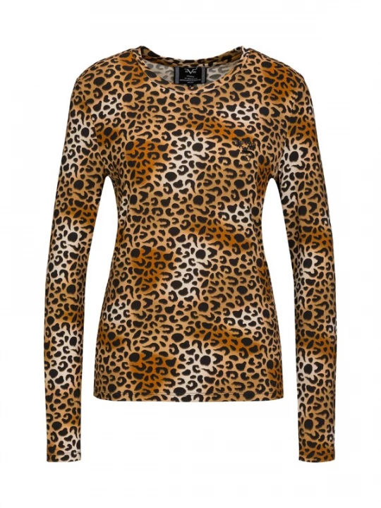 Foto van product 19V69 ITALIA Shirt 'Valeska' cognac / sepia / zwart