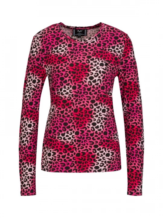 Foto van product 19V69 ITALIA Shirt 'Valeska Leo' pink / zwart / wit