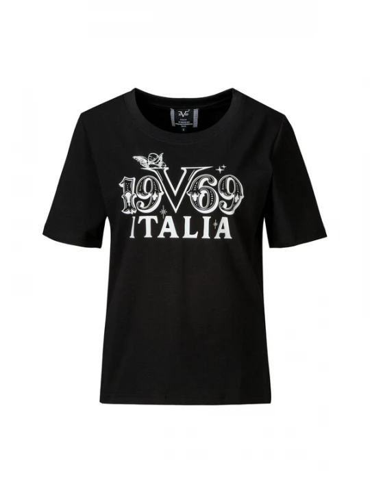 Foto van product 19V69 ITALIA Shirt zwart / wit