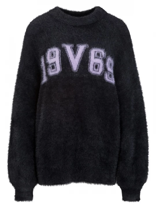 Foto van product 19V69 ITALIA Trui 'Stella' lavendel / zwart