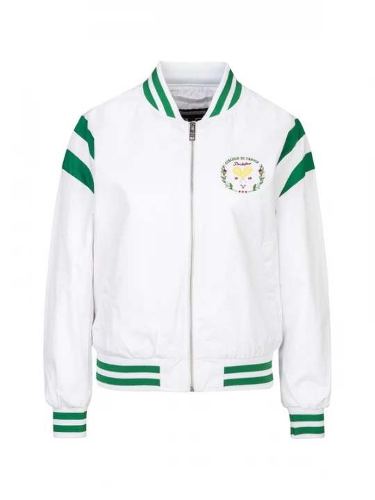 Foto van product 19V69 ITALIA Tussenjas 'Esida Tennis' geel / groen / rood / wit