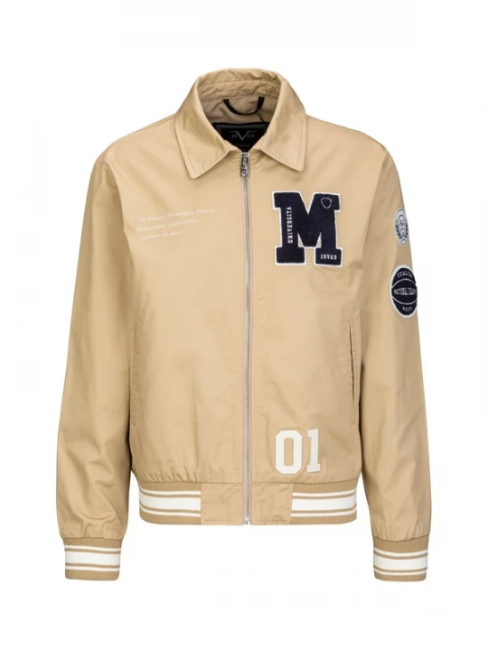 Foto van product 19V69 ITALIA Tussenjas 'Panatta College' beige / zwart / wit