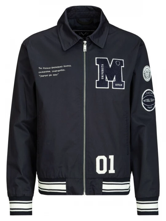 Foto van product 19V69 ITALIA Tussenjas 'Panatta College' navy / wit