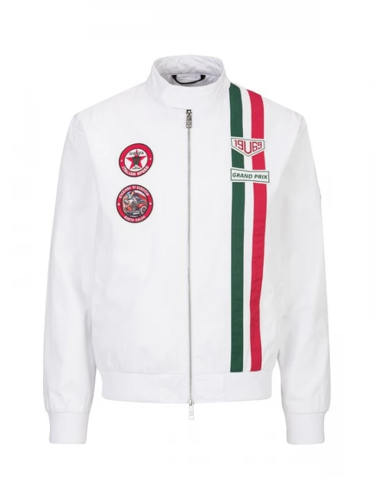 Foto van product 19V69 ITALIA Tussenjas 'Panatta Racing' groen / rood / wit