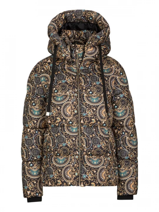 Foto van product 19V69 ITALIA Winterjas 'Anzia' bruin / goud / petrol / zwart