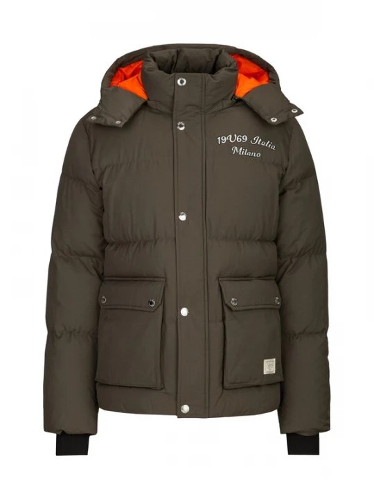 Foto van product 19V69 ITALIA Winterjas 'Jacob' groen / wit