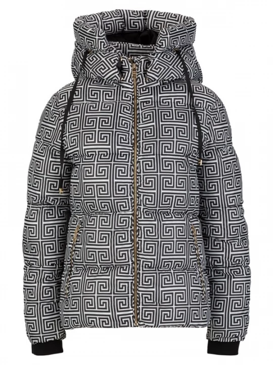 Foto van product 19V69 ITALIA Winterjas 'Luna' zwart / wit
