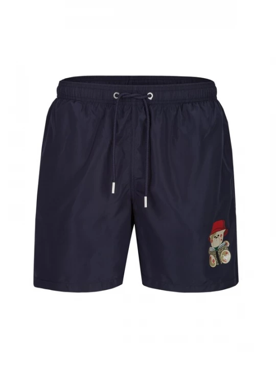 Foto van product 19V69 ITALIA Zwemshorts 'Siro Bucket' camel / navy / kersrood