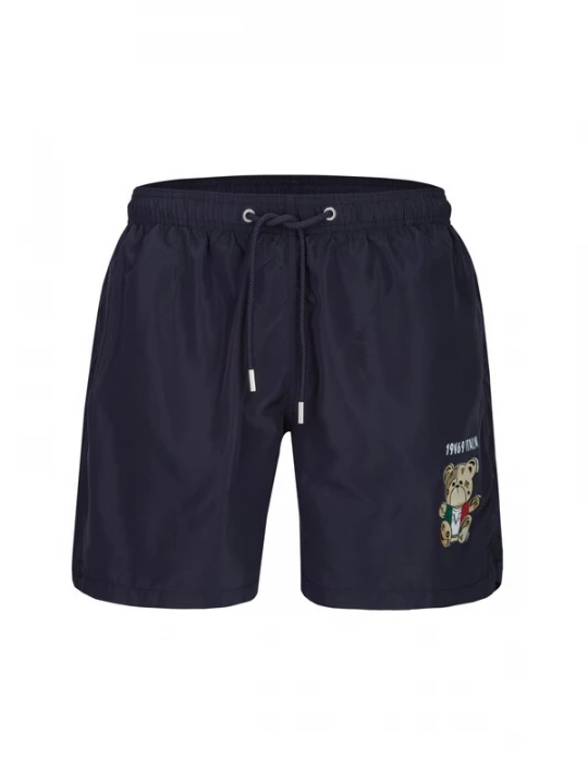 Foto van product 19V69 ITALIA Zwemshorts 'Siro Italian Teddy' navy / ombergrijs / groen / zwart