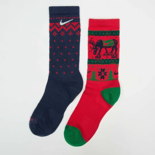 Foto van product 2 PACK - Everyday Plus Cushioned Winter Wonderland Crew Socks Nike