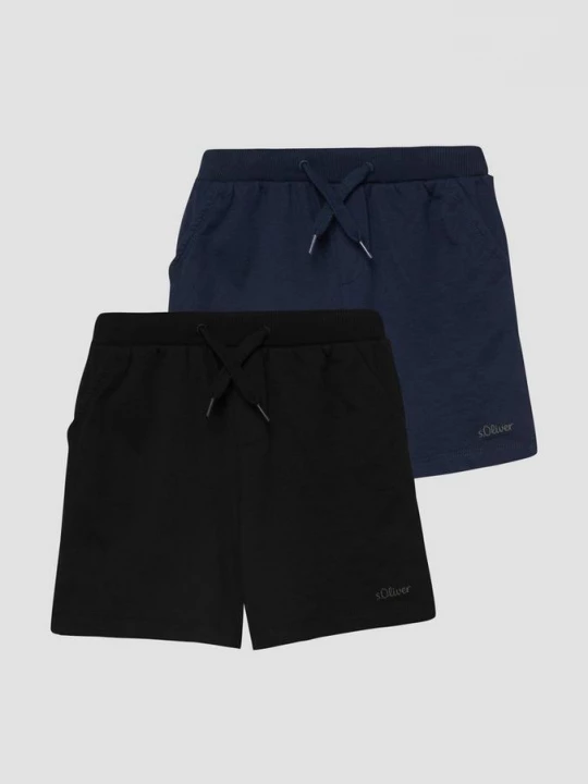 Foto van product 2-pack jersey bermuda's s.Oliver blauw